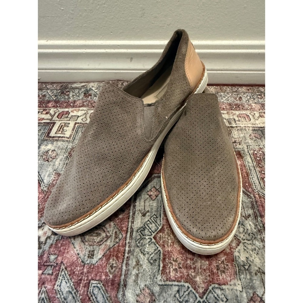 UGG Cas Perforated Suede Slip On Sneakers Taupe Brown Leather 1018375 Mens 10 - Picture 2 of 6
